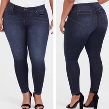Torrid 12S Bombshell Skinny Premium Stretch Blue Dark-Wash Women  s Jeans NWT