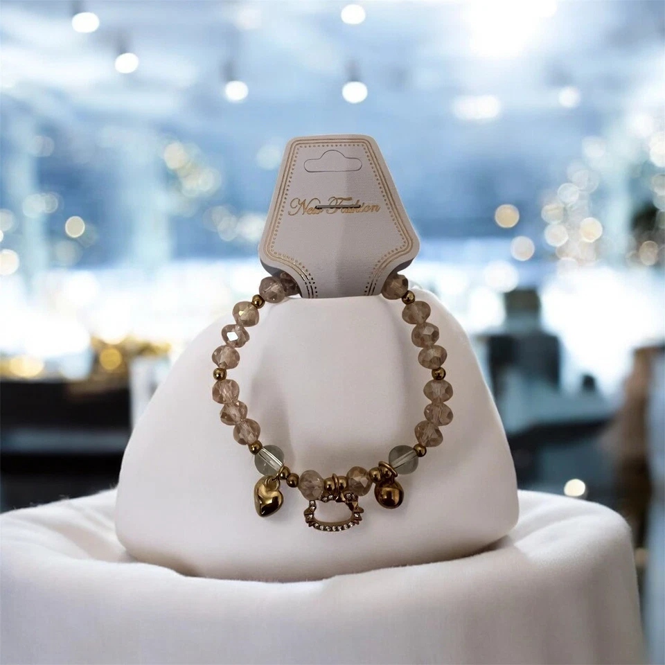 Hello Kitty & Friends *PULSERA DE CRISTAL CON CUENTAS adultos/niños* Tú eliges Nuevo en Paquete Foto 4 de 4