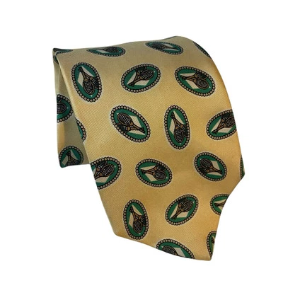 Kenneth Gordon New Orleans Neck Tie Silk Novelty Print Tennis Racket VTG - Image 1 of 4