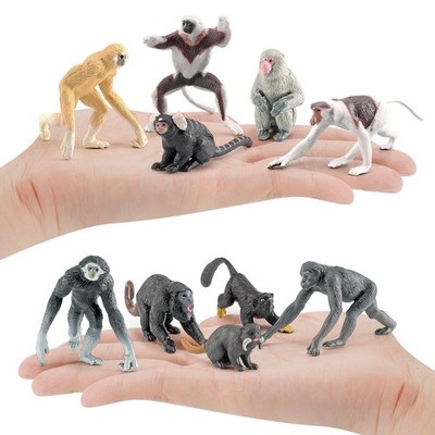 10x PVC Mini Orang Utan Affen Figuren Party Favor für Kinder Kinder Kleinkinder