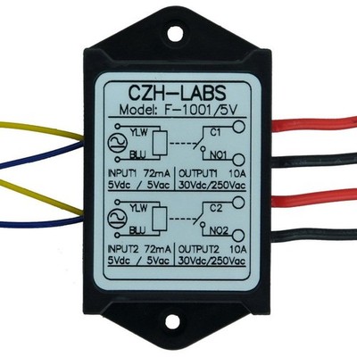 Electronics-Salon 1PCS Dual SPST-NO 10Amp Power Relay Module, AC/DC 5V Contro...