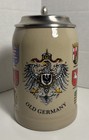 Disney Parks Old Germany Vintage German Stoneware Beer Stein Mug Pewter Lid .5L — photo 1