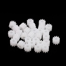 30Pcs 10 Teeth 2.5mm Hole Dia Plastic Gear Wheel