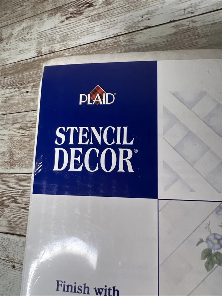 Vintage Plaid Home Stencil Wall Decor Garden Lattice Style #26851 (1997) - Image 2 of 4