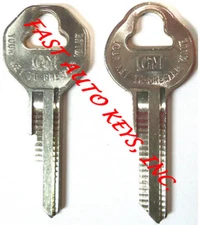 2 NEW 1941-1964 BUICK CHEVROLET GM OEM IGNITION UNCUT KEY BLANKS - SET