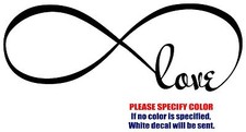 LOVE INFINITY Christian Religious JDM Vinyl Decal Sticker Car Window Bumper 7"