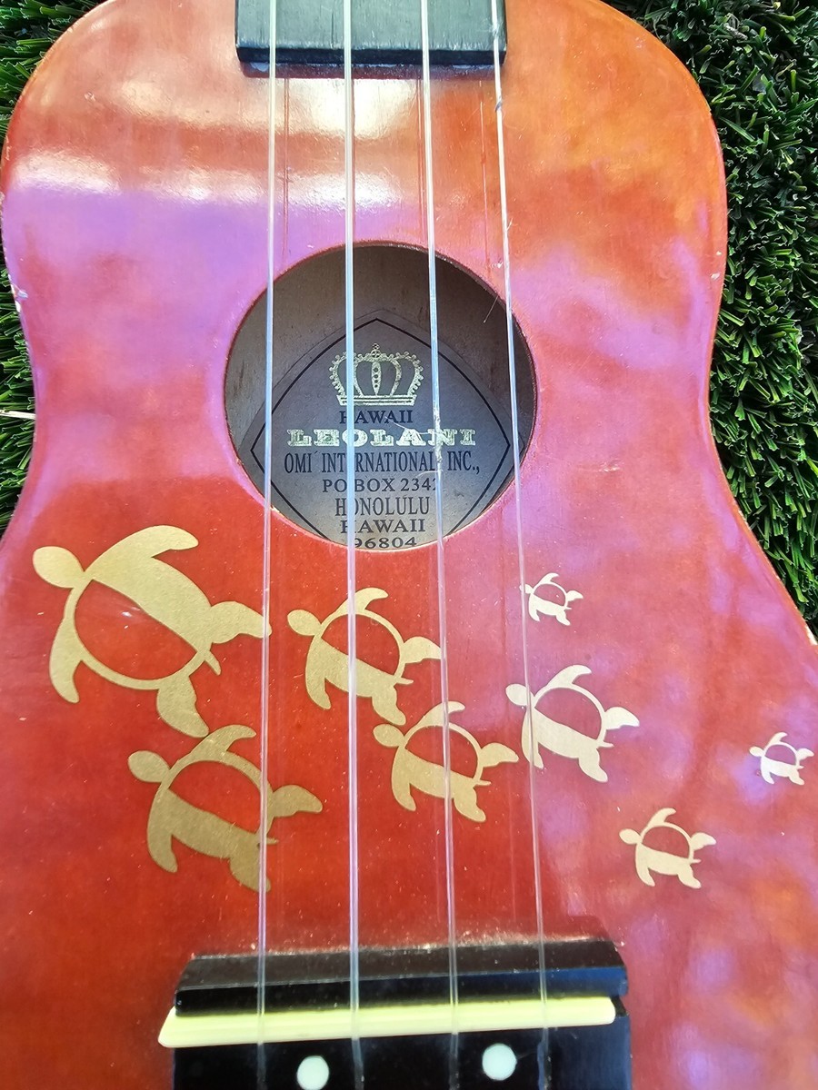 HAWAIIAN LEOLANI ウクレレ Leolani 4 String Soprano Hawaiian Koa Pineapple TUX Finish
