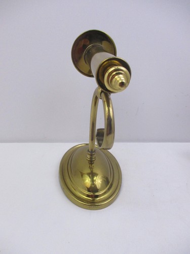 PAIR(2) BRASS WALL HANGING CANDLE HOLDER - 8" TALL(DFQ5) - Picture 6 of 13