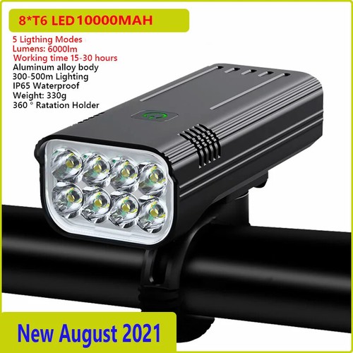 12 LED 50000LM Luce Bicicletta Ultra Luminosa USB Ricaricabile LED Faro Bici - Foto 14 di 14