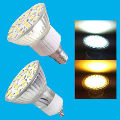 10x 4,8W LED Spot Glühbirnen UK Ware, Tag oder Warmweiß ersetzt Halogen Lampen