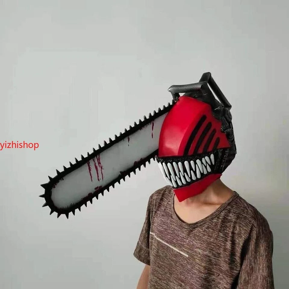 SSF Chainsaw Man Cosplay Mask Costume Props Latex Party Mask Halloween-2024 - Image 4 of 4