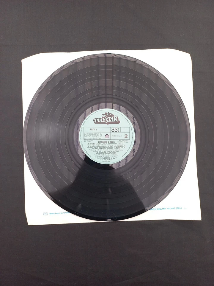CHAMPAGNE AND ROSES VINYL LP, ROSTV1  A1 B1  NR  MINT VINYL UK LIZZY  - Image 4 of 4