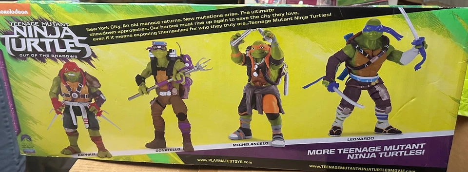 NEW 4 Pack Teenage Mutant Ninja Turtles Action Figures TMNT RARE Exclusive Set - Image 2 of 4