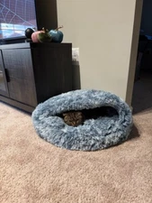 Plush Dog Cat Pet Sleeping Bed Anti-Slip Kennel Puppy Cave Warm Nest Super Soft