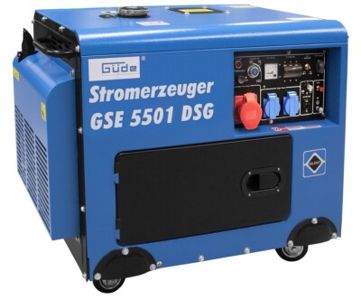 GÜDE Stromgenerator Diesel Aggregat Stromerzeuger GSE 5501 DSG 230V/400V/12V