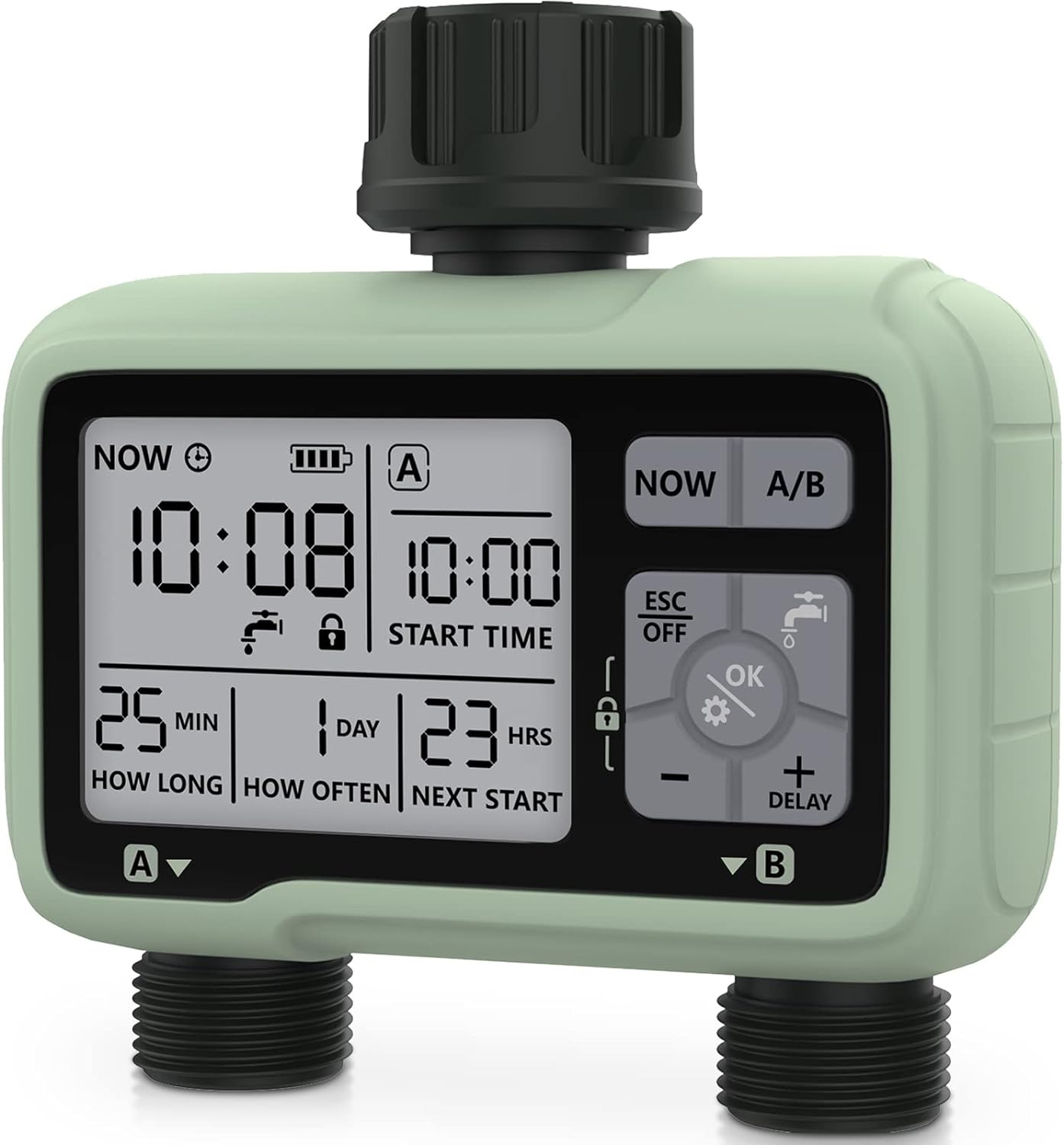 Timer per Irrigazione 2 Uscite Indipendenti - Centralina Plug & Play