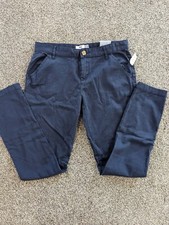 Old Navy Boys 14 Straight Leg Pants Chino Blue Cotton Spandex Built In Flex New