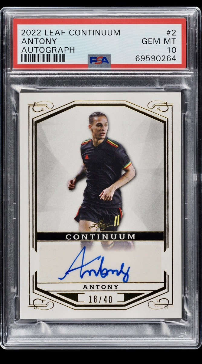 PSA 10 Antony 2022 Leaf Continuum Gold Auto Autograph /40 