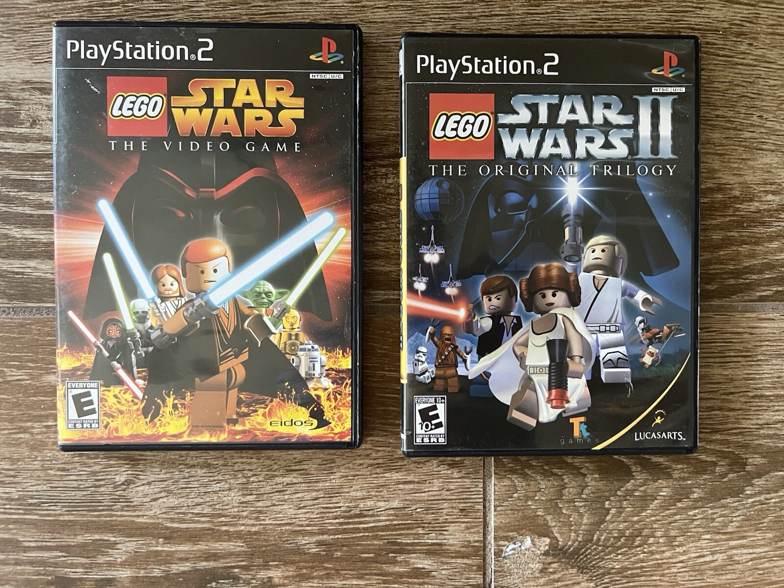 LEGO Star Wars & LEGO Star Wars II Video Games for PlayStation 2 (PS2)