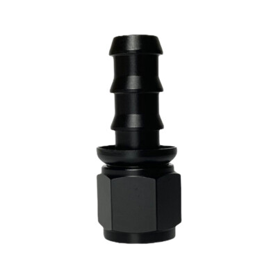 10AN AN10 Female To 5/8  Push On straight Hose Barb Adapter Fitting Black