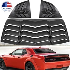 Rear & Side Window Louver Sun shade Scoop Cover for Dodge Challenger 2008-2023