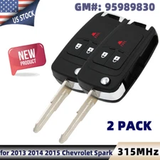 2 Replacement Remote Key Fob for Chevrolet Spark 2013 2014 2015 - A2GM3AFUS03