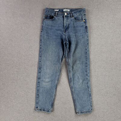 Pull&Bear Jeans Mom Size 26 Stone Wash Retro Soft Broken In Feeling Denim