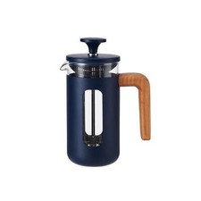 Image of La Cafetiere Pisa Navy Cafetiere with Wooden Handle - 3 Cup