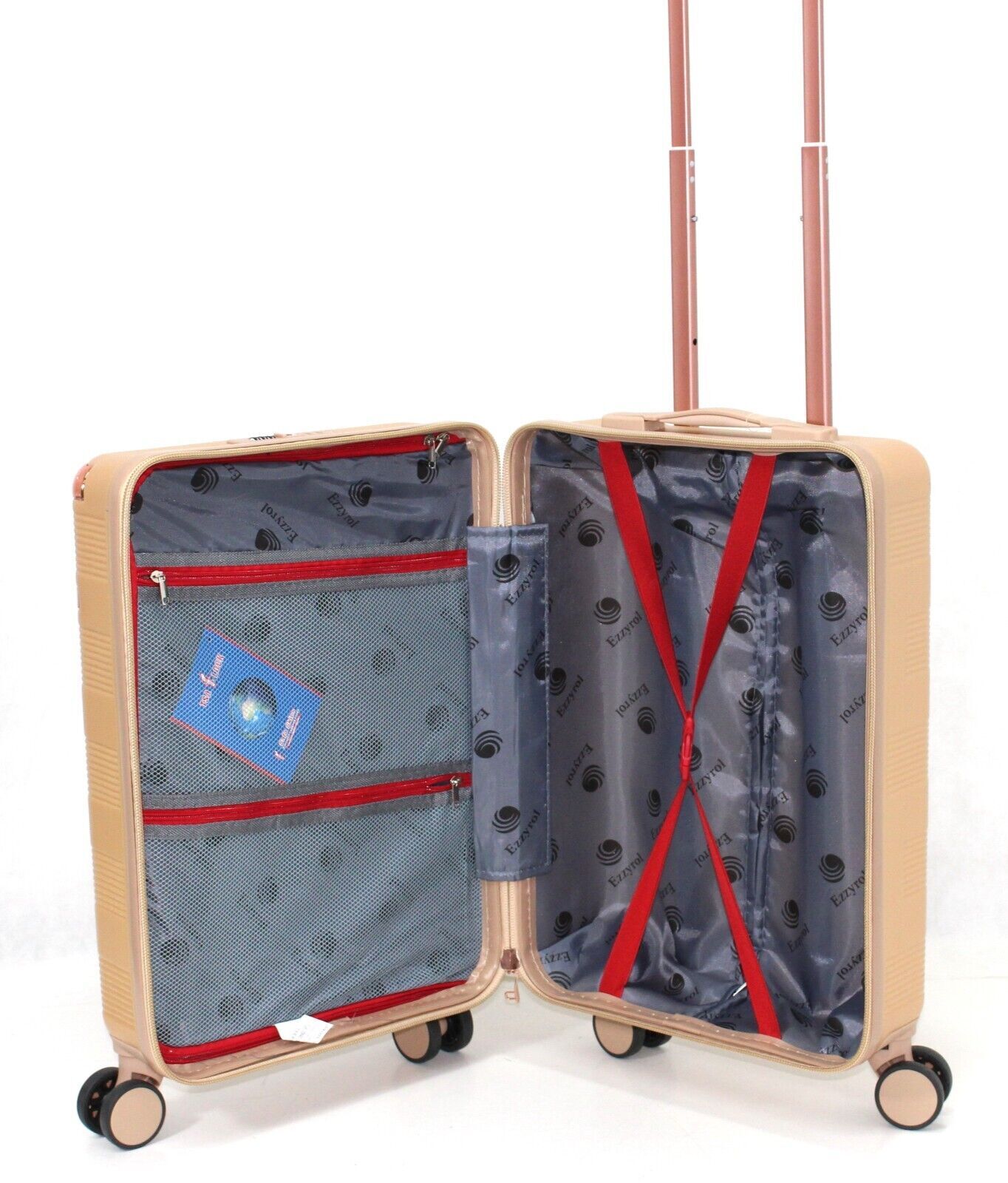 Hard Shell Carry On Cabin Bag 4 Wheel Suitcase Lightweight Hand Luggage