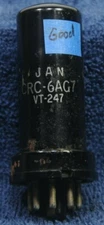 JAN-CRC-RCA 6AG7 VT-247 Vacuum Tube Tested Good (sx)