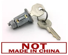 New Ignition Lock Cylinder For 46-66 GM Truck Car w/Flat-Face Chrome w/Keys (B)