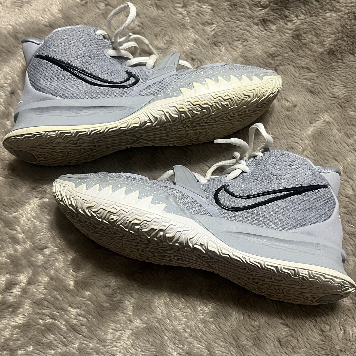 Nike Kyrie 7 Men\'s Size 14 Wolf Grey White Irving Basketball Shoes DA7767-006 Nike Kyrie 7 TB Wolf Grey White Mens Basketball Shoes DA7767  main image 4