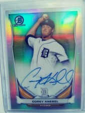 2014 bowman chrome corey knebel refractor autograph
