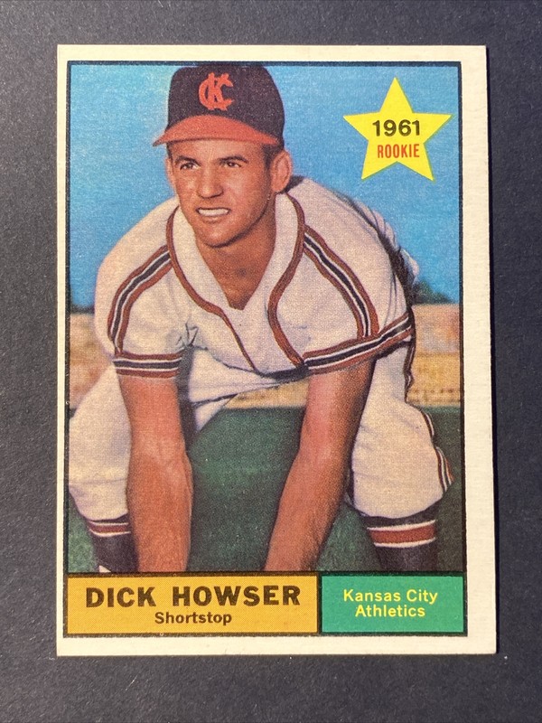 1961 Topps #416 Dick Howser Rookie Card RC KC Athletics