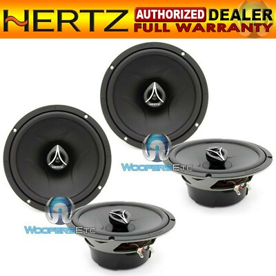 2 sets HERTZ ECX-165.5 ENERGY 6.5'' 210W CAR 2-WAY PEI TWEETERS COAXIAL SPEAKERS