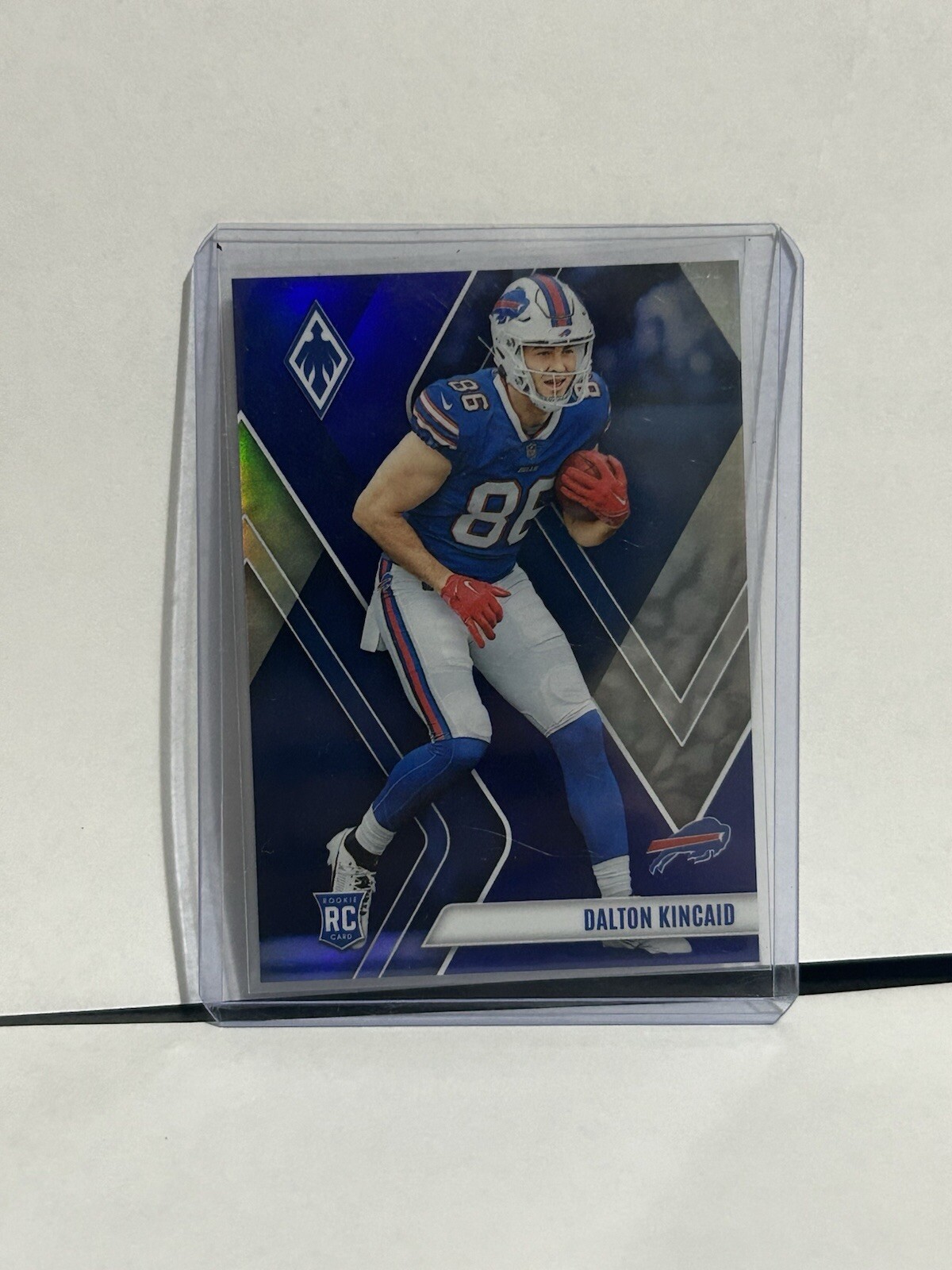 2023 Panini Phoenix #114 Dalton Kincaid 2/35 Blue Prizm Rookie Card Bills