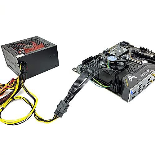 EPS12V CPU 8 Pin Female to CPU ATX 8 Pin and ATX 4 Pin Male Power Supply Exte... - Picture 3 of 7