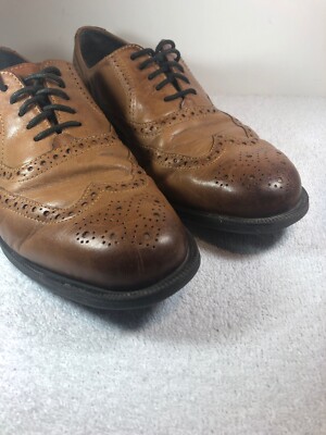 Cole Haan Mens C25805 Wing Tip Ox Oxford British Tan Size 8  display picture 2