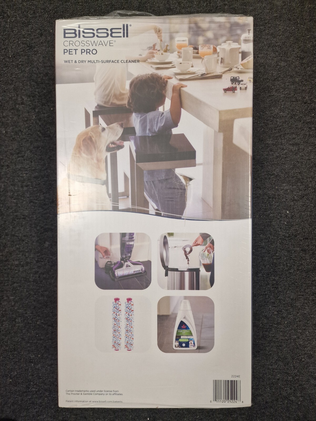 BISSELL 2224E Crosswave Pet Pro Floor Cleaner Black/Purple for sale online eBay