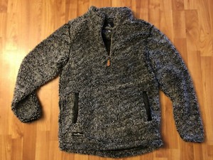 fuzzy sweater zip up