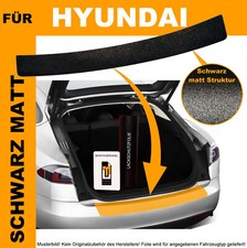 LACKSCHUTZFOLIE LADEKANTENSCHUTZ FÜR HYUNDAI ix35 2010-2017 SCHWARZ MATT