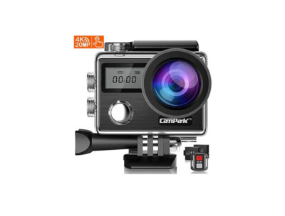 CamPark X20C Ultra HD 4K Wide Waterproof Wi-FI  Remote Control Action Camera