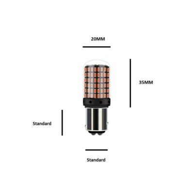 2 Bombillas LED P21/5W BAY15D 1157 Rojas CANbus – Para Luz De Freno Y Posición Trasera, Sin Errores