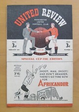 MANCHESTER UNITED v PRESTON NORTH END FA Cup 1947/1948 *Exc Condition Programme*