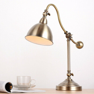 Home Adjustable Table Lamp Bedside Desk Top Table Lighting Room Gold Table Light