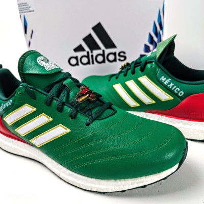 Adidas US 13 Men's White Green Red Gold Rare Retro Ultra Boost Mexico GW7272 NIB