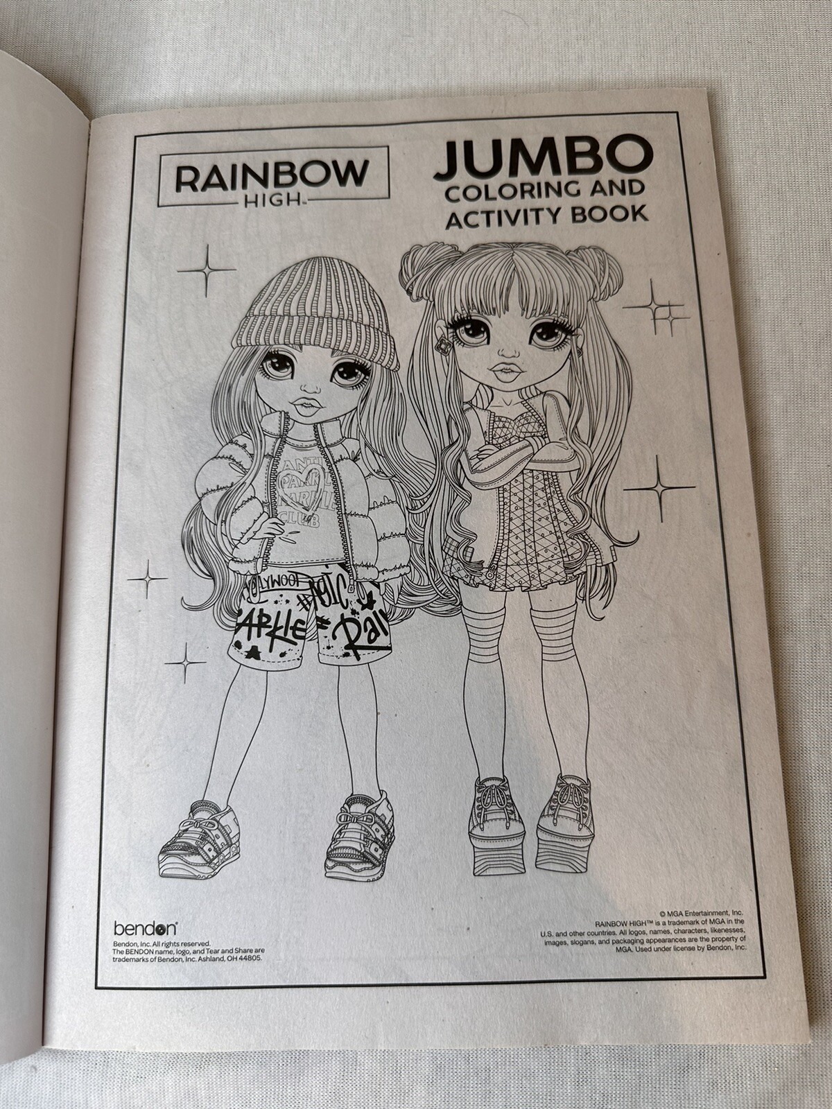 Rainbow High Jumbo Coloring & Activity Book Bonus Character Bracelet MGA New S3 | eBay