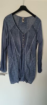 Tredy Jacke blau Gr.46 mit Stickerei 