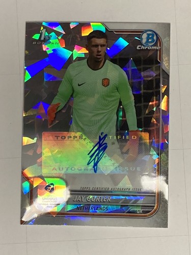 Topps Bowman Chrome Jay Gorter Netherlands Diamond Auto Insert 039/125