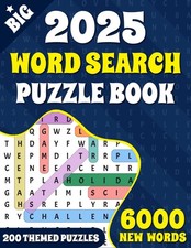 Big Word Search Puzzle Book - 6000 New Words: Relaxing 200 Theme